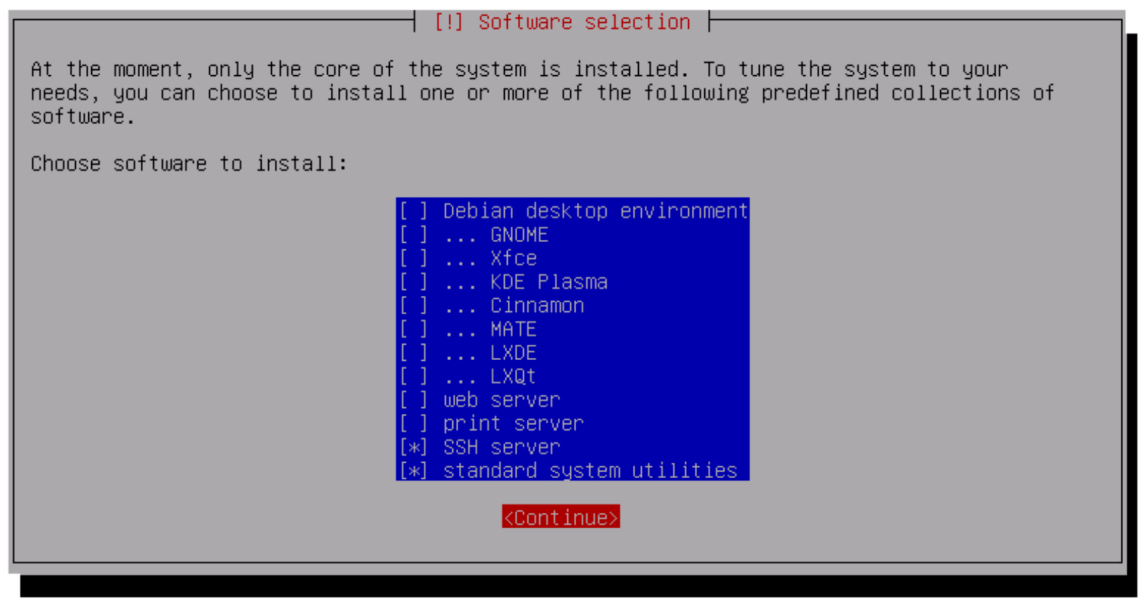 SSH select