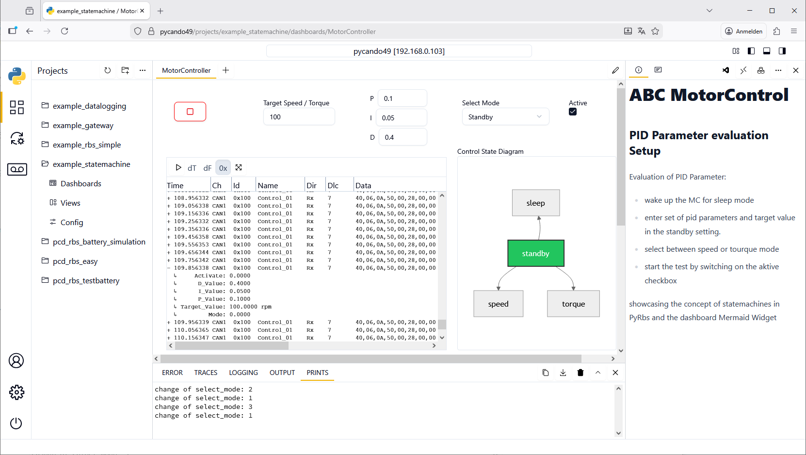 Dashboard_Statemachine_MotorControl_Example_2
